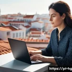 Home 21 UX 라이팅을 위한 브레인스토밍 기법 - **Prompt:** A focused female UX writer, mid-30s, with neat, dark hair and expressive eyes, sits at a...