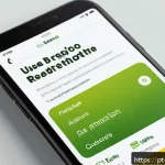 Home 18 모바일 UX 라이팅 작은 화면에서의 최적화 - A modern smartphone screen displaying a clean, minimalistic user interface designed for Brazilian Po...